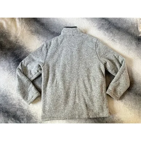 Orvis Men's Fleece Lined Quarter Zip Pullover Heather Gray Size Large Outdoors - Picture 3 of 12